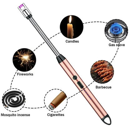 Electric Arc Lighter Rechargeable Stove Lighters random color aastore