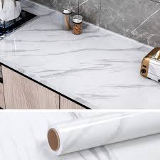 pack of 2 sheets  Self Adhesive Black & White Marble Sheet for Kitchen | Anti Oil & Heat Resistant